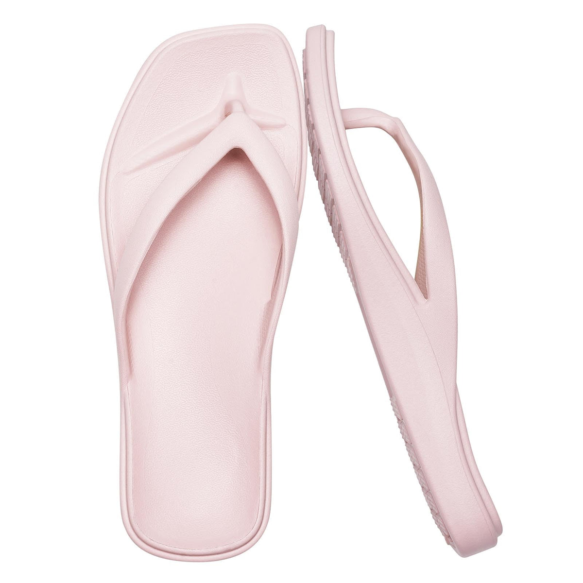 Arch Support Flip Flops for Women Square Toe Thong Sandals Comfortable Summer Beach Lightweight Flip Flops