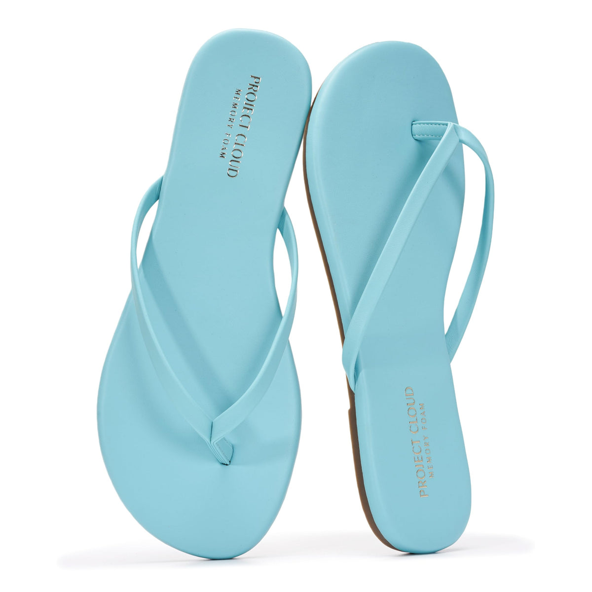 Project Cloud Flip Flops for Women Memory Foam Flats Sandals (Foundations) | Lightweight and Durable Non-Slip SoleWomens Sandals - Beach Essentials Womens Flat Sandals for Everyday Comfort Daily Wear