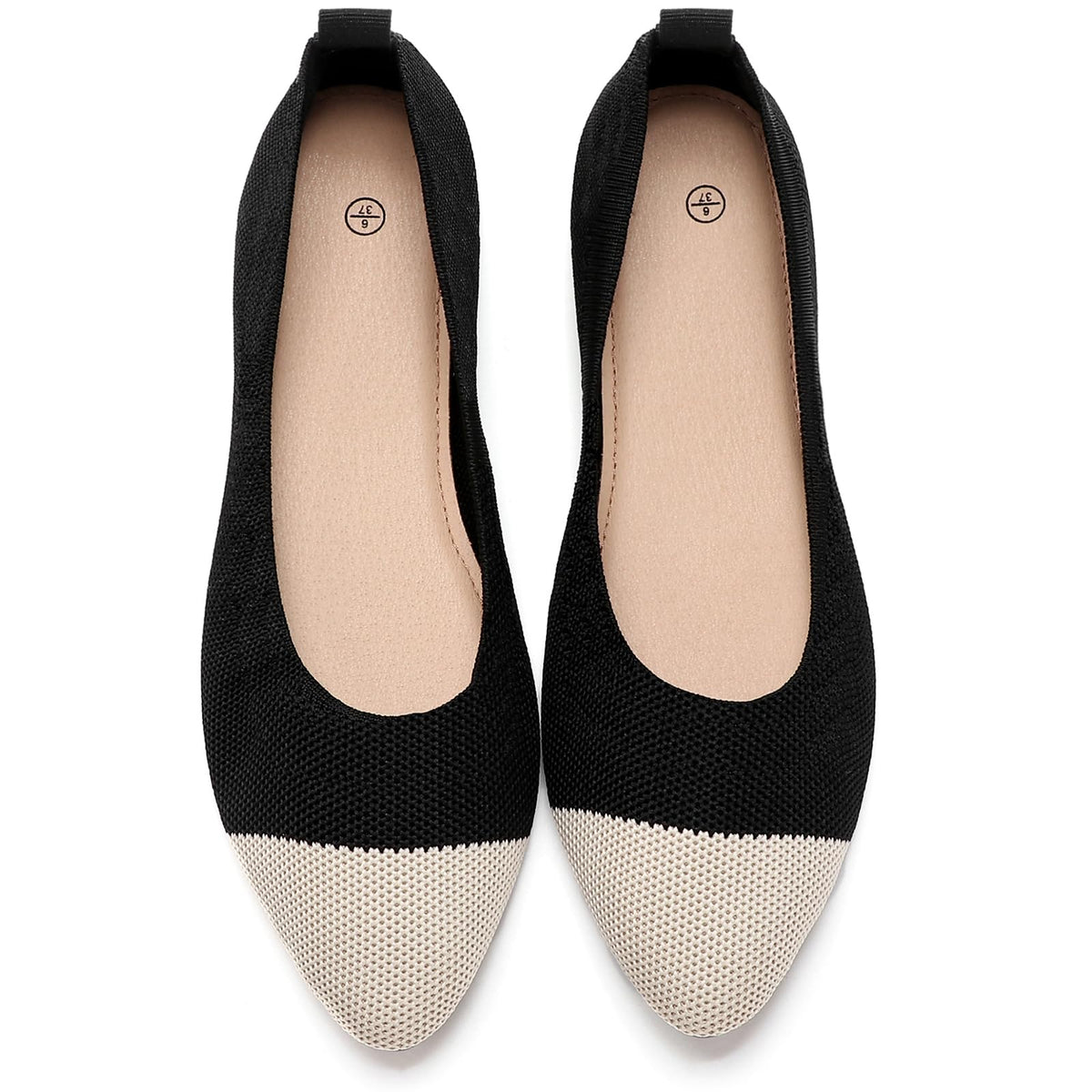 Shupua Women's Pointed Toe Ballet Flats