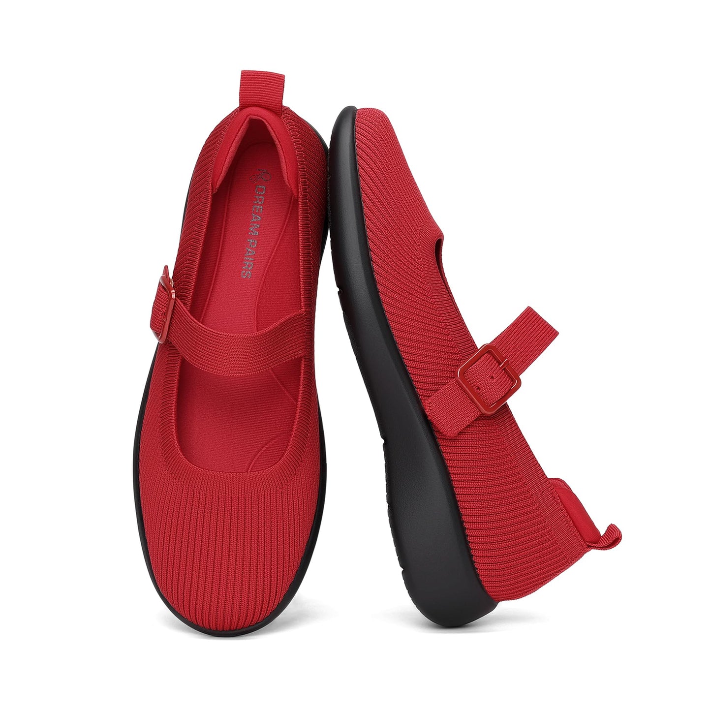 DREAM PAIRS Womens Ballet Mary Jane Flats Shoes | Arch Support, Anti-slip, Cushioning, Machine Washable, Comfortable Breathable, Walking Dressy Business Office Flat Shoes