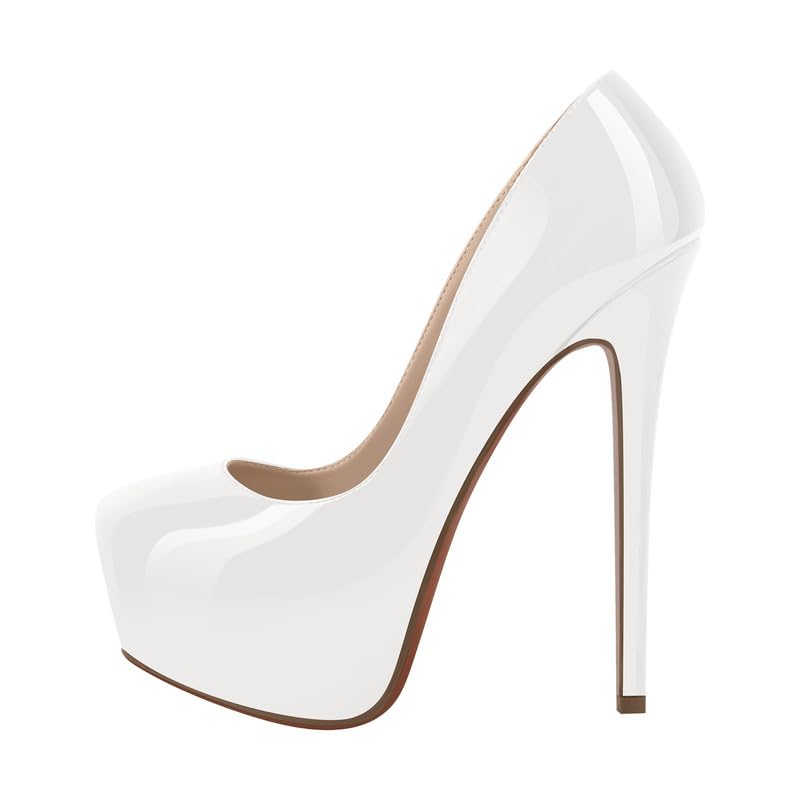 Richealnana Women's Double Platform Stiletto High Heel Pumps