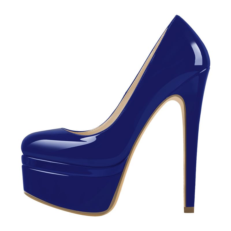 Richealnana Women's Double Platform Stiletto High Heel Pumps