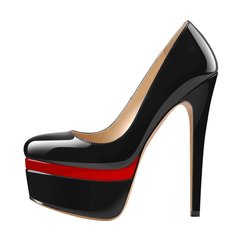 Richealnana Women's Double Platform Stiletto High Heel Pumps