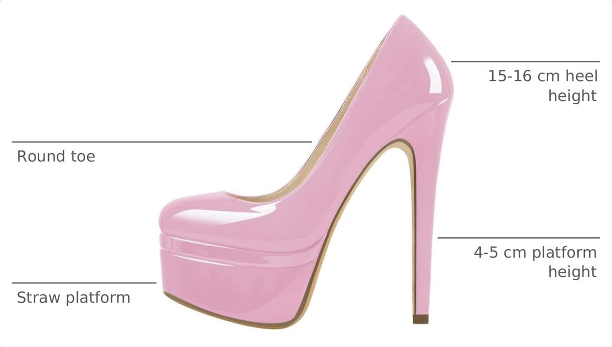 Richealnana Women's Double Platform Stiletto High Heel Pumps