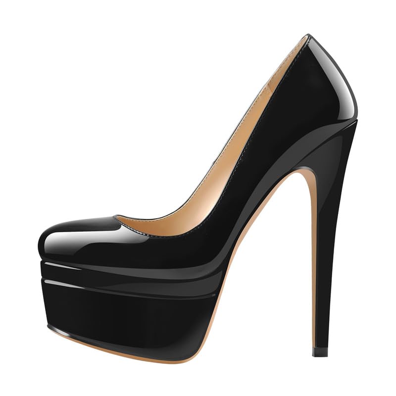 Richealnana Women's Double Platform Stiletto High Heel Pumps
