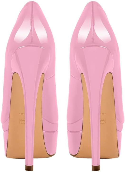 Richealnana Women's Double Platform Stiletto High Heel Pumps