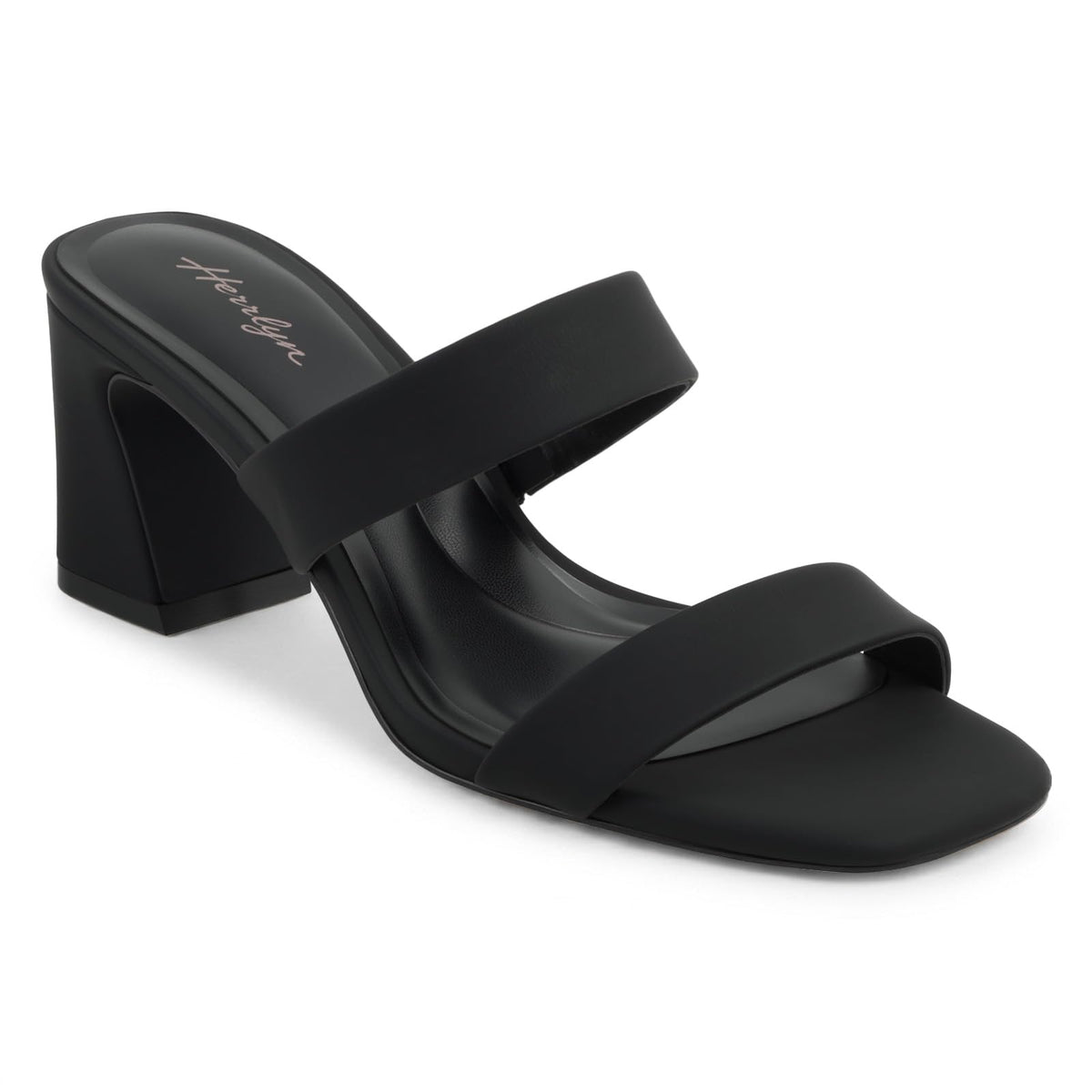 Block Heels for Women Open Toe Heels Two Strap Heeled Sandals Comfortable Summer Heels Slip On Low Heel Dress Shoes