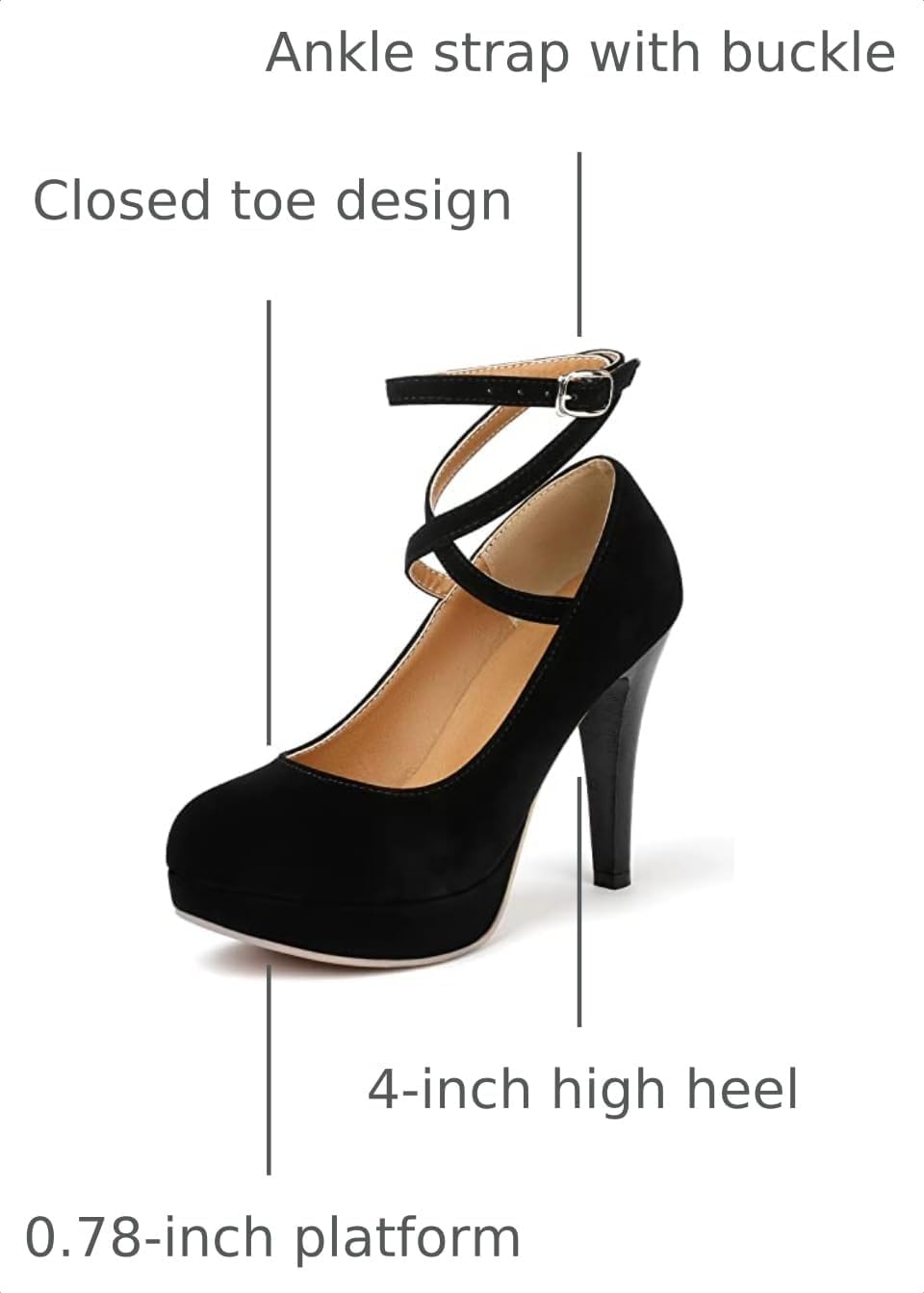 Mostrin Fashion Vintage Womens Small Bowtie Platform Pumps Ladies Sexy High Heeled Shoes