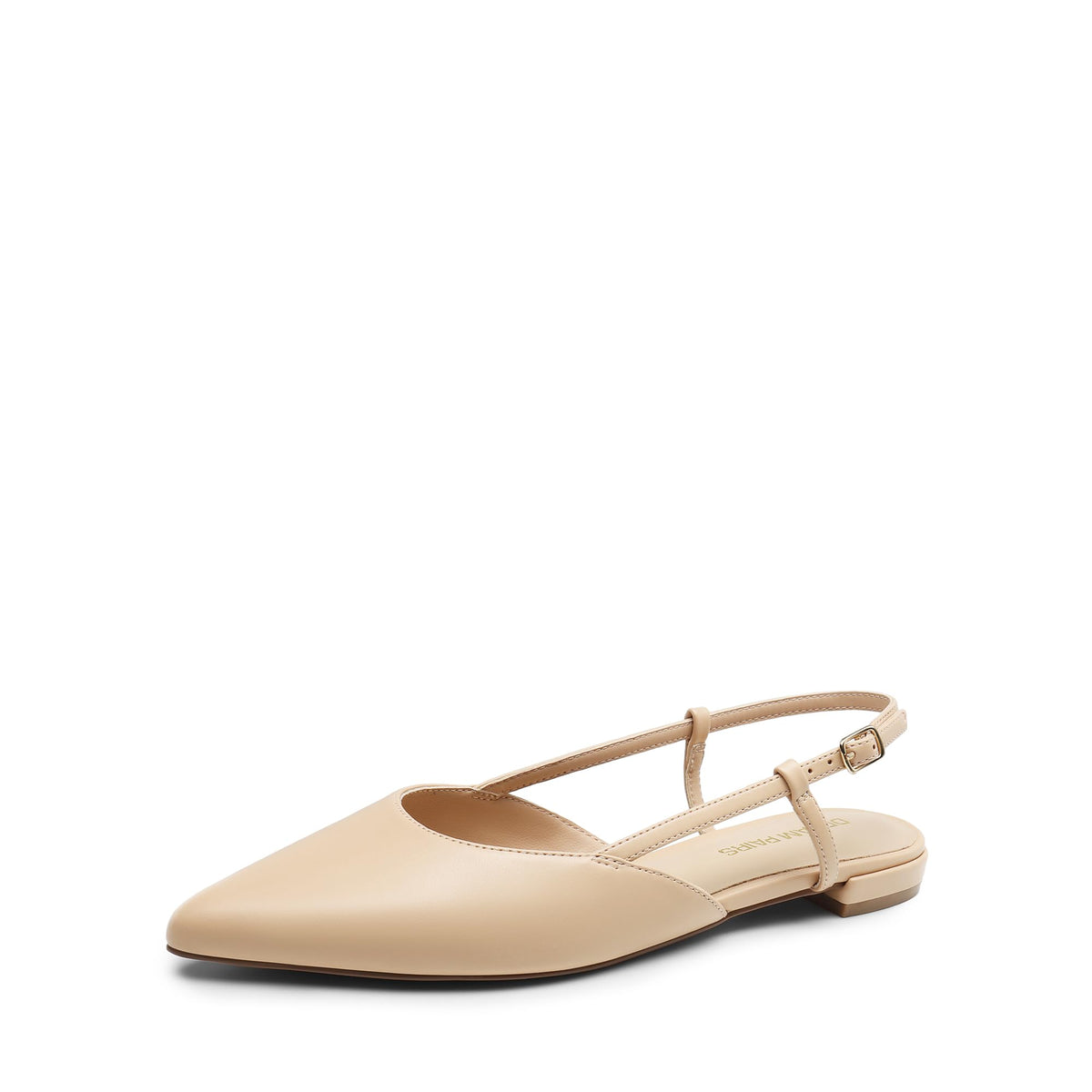 DREAM PAIRS Women's Slingback Dress Ballet Flats | Pointed Toe Flats, Buckle Strap, Classic Low Heel Dress Shoes for Casual Work Office Party