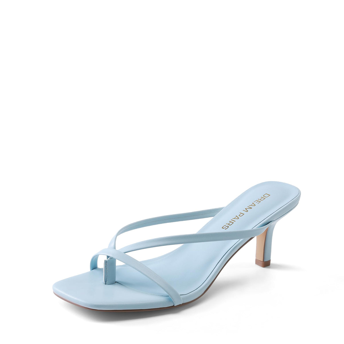 DREAM PAIRS Women's Flip-Flops Kitten Heels Sandals | open square toe thong heels, comfortable mules heels, dress shoes for women, fashion summer vacation sandals