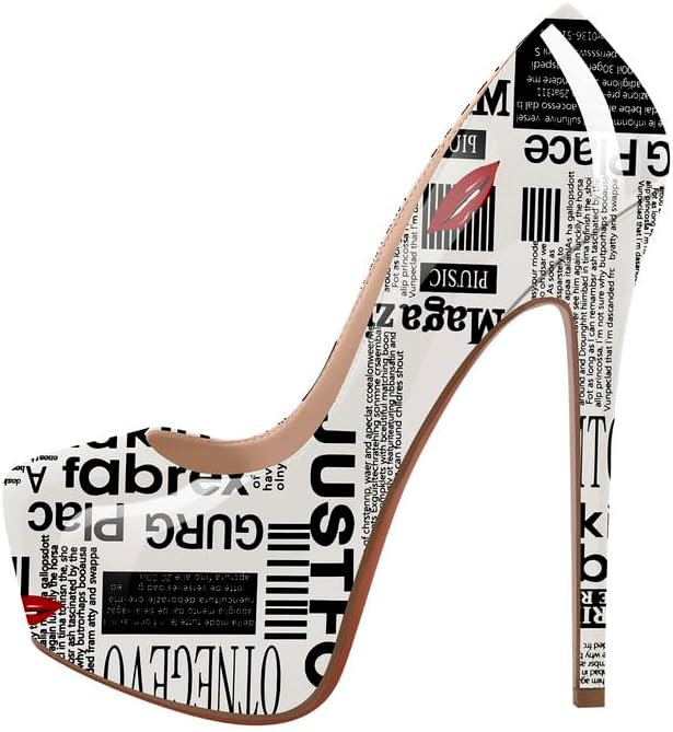 Richealnana Women's Double Platform Stiletto High Heel Pumps