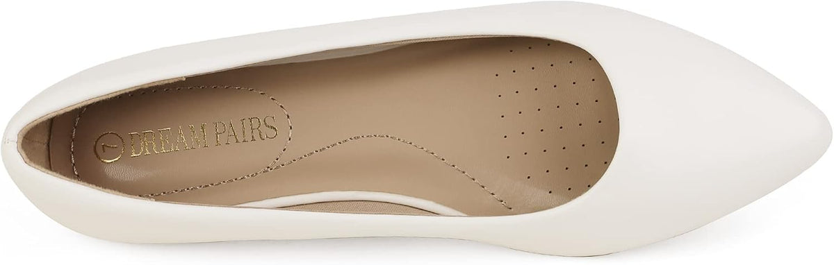DREAM PAIRS Women's Dress Ballet Flats | pointed toe flats, dressy flat shoes for wedding work office business, slip on comfort flats for women