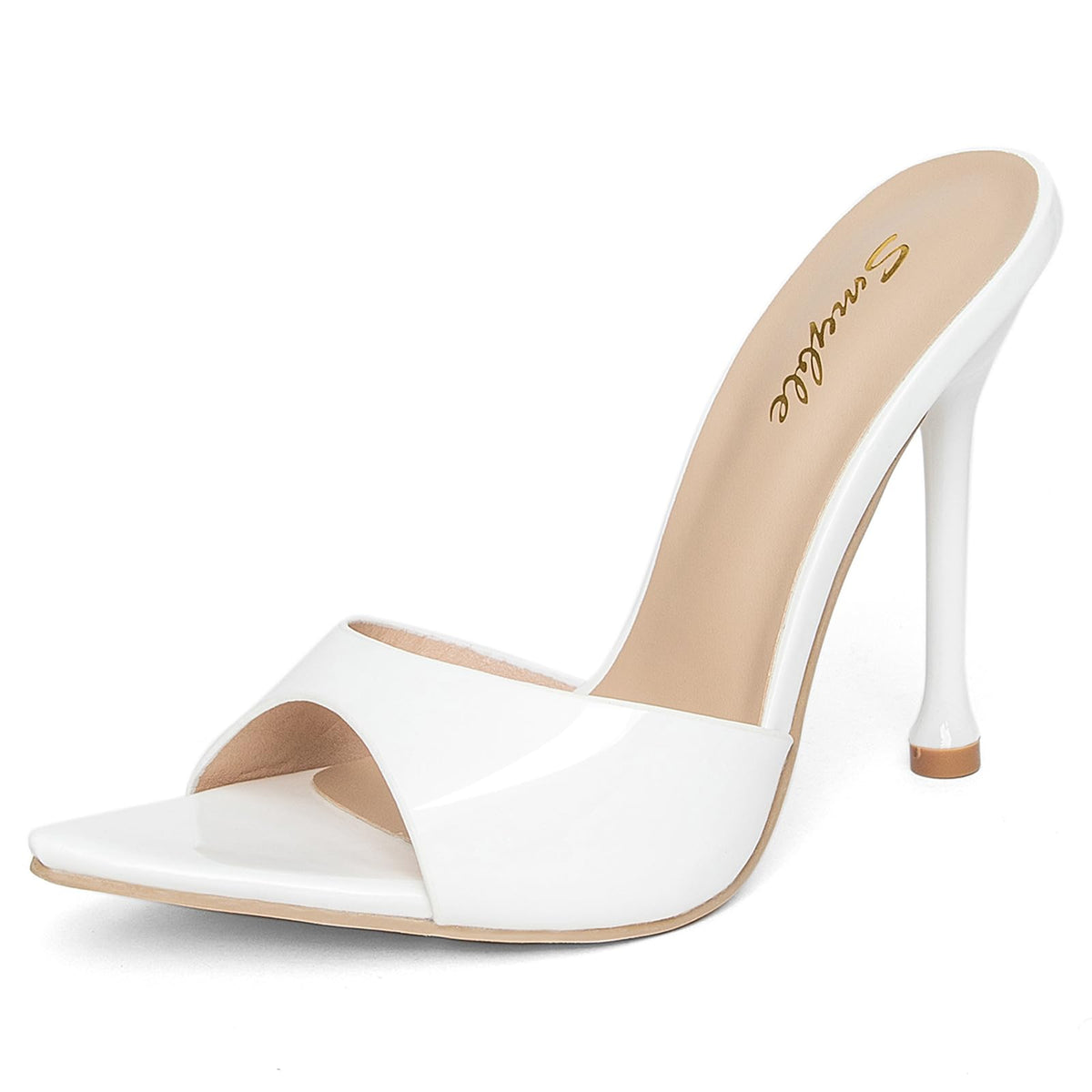Women's Stiletto Heels Sandals - Summer Open Toe Slip-On Dress Shoes for Weddings/Parties/Daily Wear, Thin Sole Comfortable High Heels