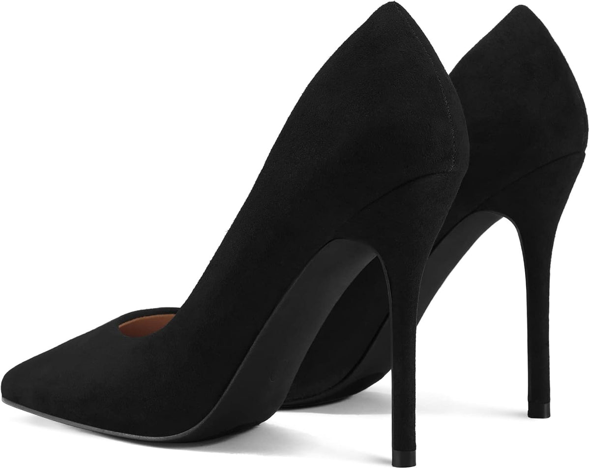 mysoft Women's High Heels Pumps Closed Pointed Toe Stiletto 4IN Dress Shoes | Slip on,Closed Toe Heels,Comfortable,Wedding,Dressy,Party,Formal,Office