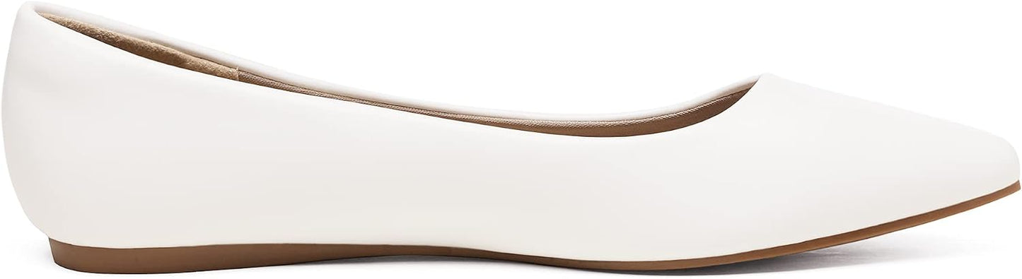 DREAM PAIRS Women's Dress Ballet Flats | pointed toe flats, dressy flat shoes for wedding work office business, slip on comfort flats for women