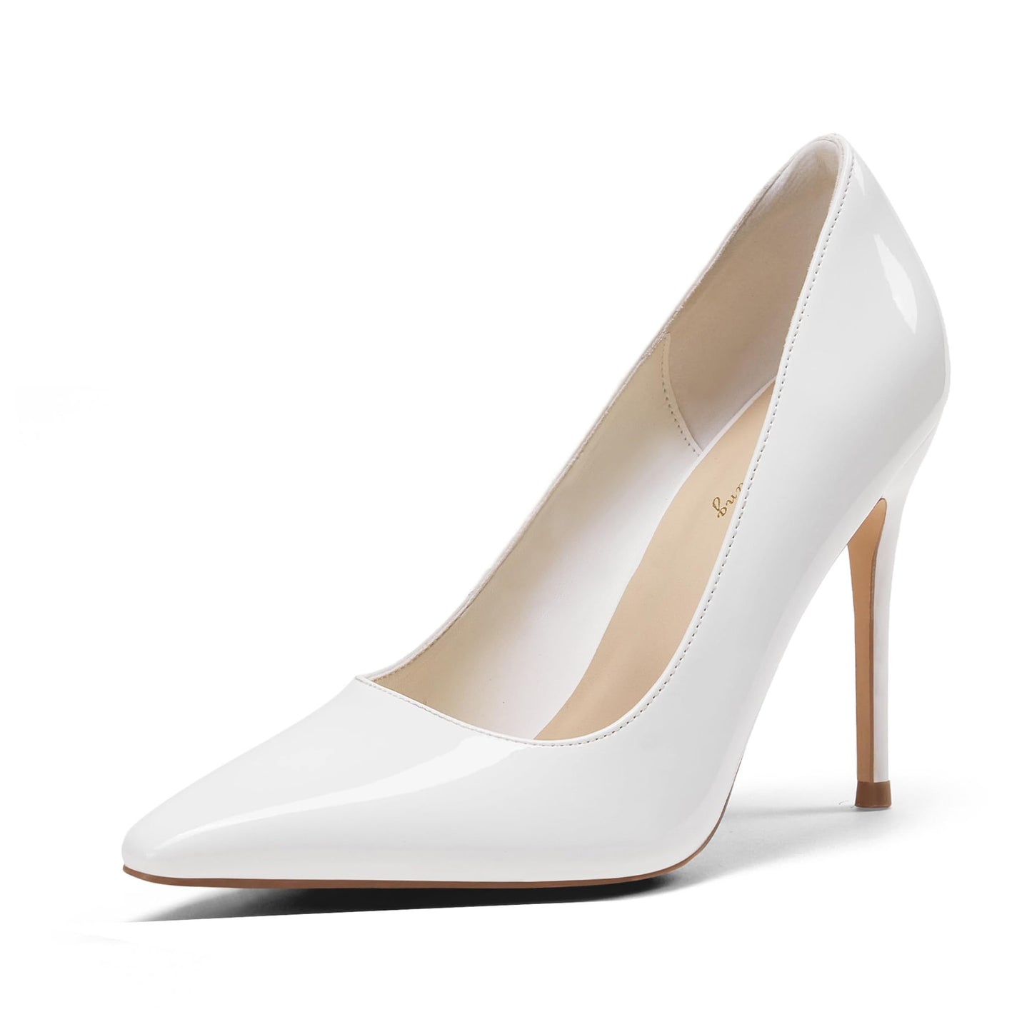 Elisabet Tang Women's High Heels Pumps Closed Pointed Toe Stiletto 4inch Heels Classic Office Special Dressy Wedding Pump Shoes