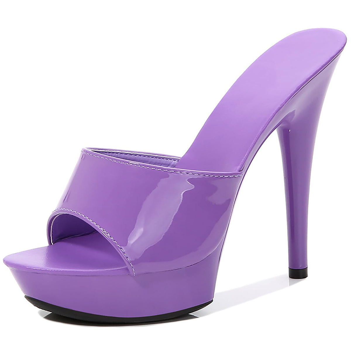 Women Fish Mouth Sky High Heel Platform Sexy Party Slides Round Open Toe Slip On High Heeled Backless Prom Sandals Fashion Stiletto Dress Bridal Evening Shoes