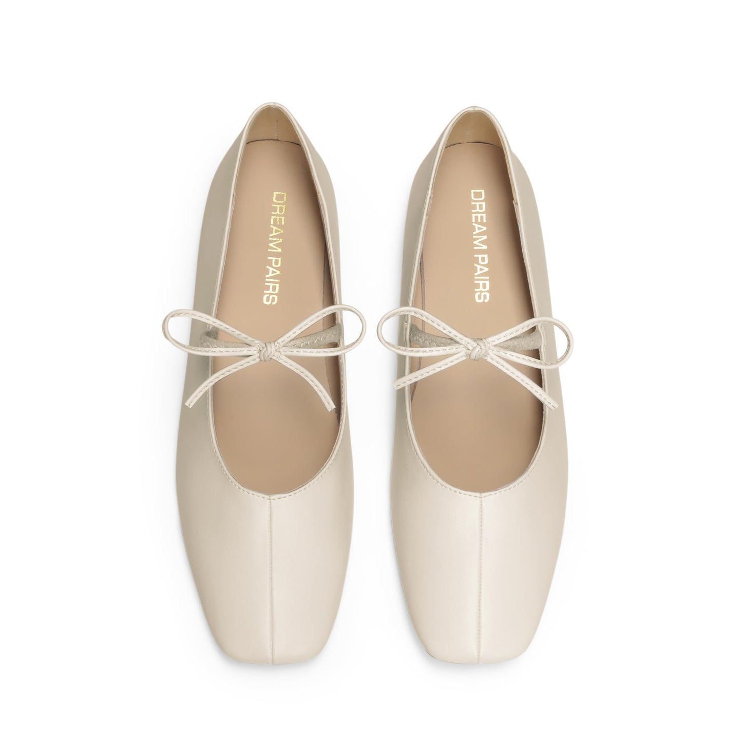 DREAM PAIRS Women's Ballet Mary Jane Flats | Square Toe Slip on Ballet Flats for Women,with Bow Dressy Comfortable for Casual Daily Work Office Shoes