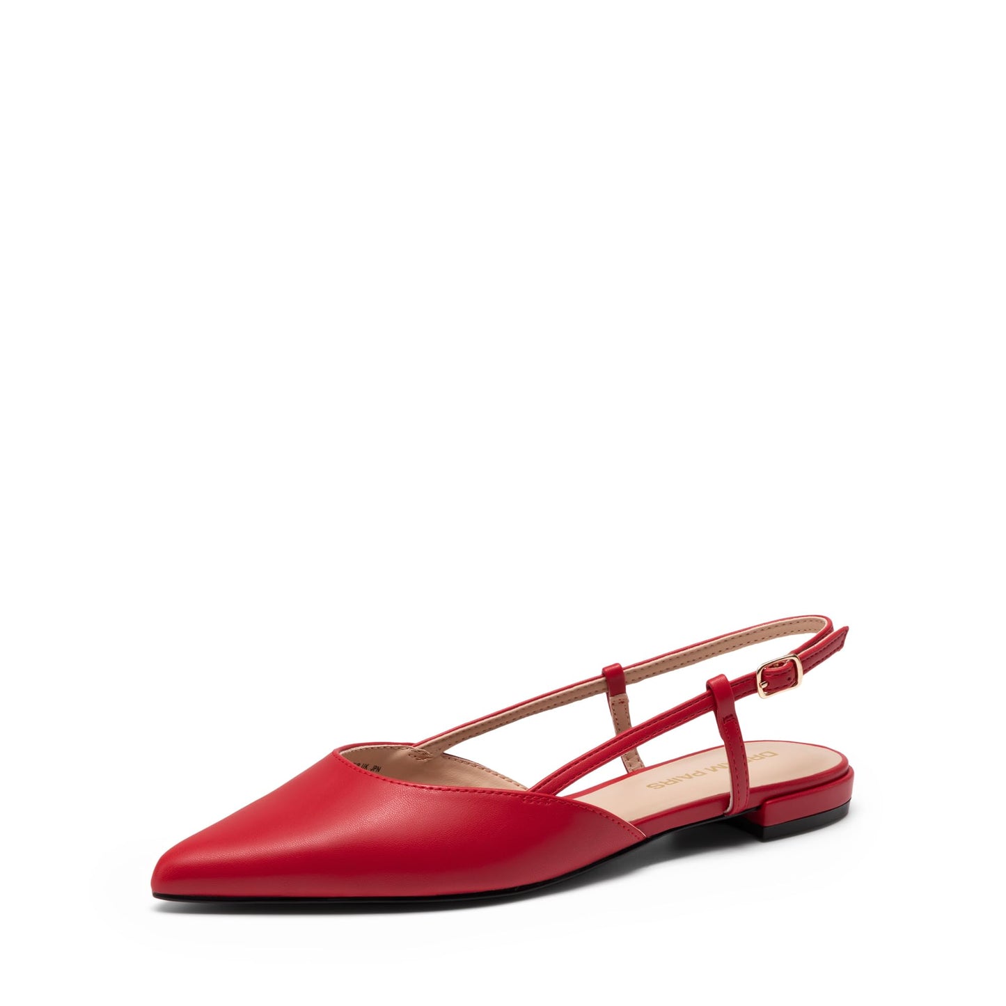 DREAM PAIRS Women's Slingback Dress Ballet Flats | Pointed Toe Flats, Buckle Strap, Classic Low Heel Dress Shoes for Casual Work Office Party