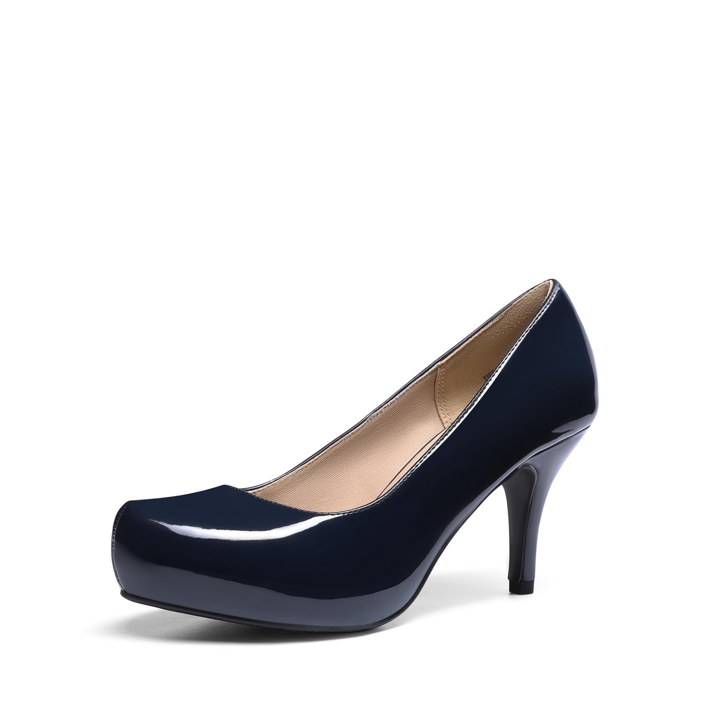 DREAM PAIRS Women's Low Platform Stiletto Heels Pumps | Classic Elegant Versatile Heels Dress Comfortable Closed Toe Pumps Shoes for Wedding Party Walking Brithday Work Office Daily