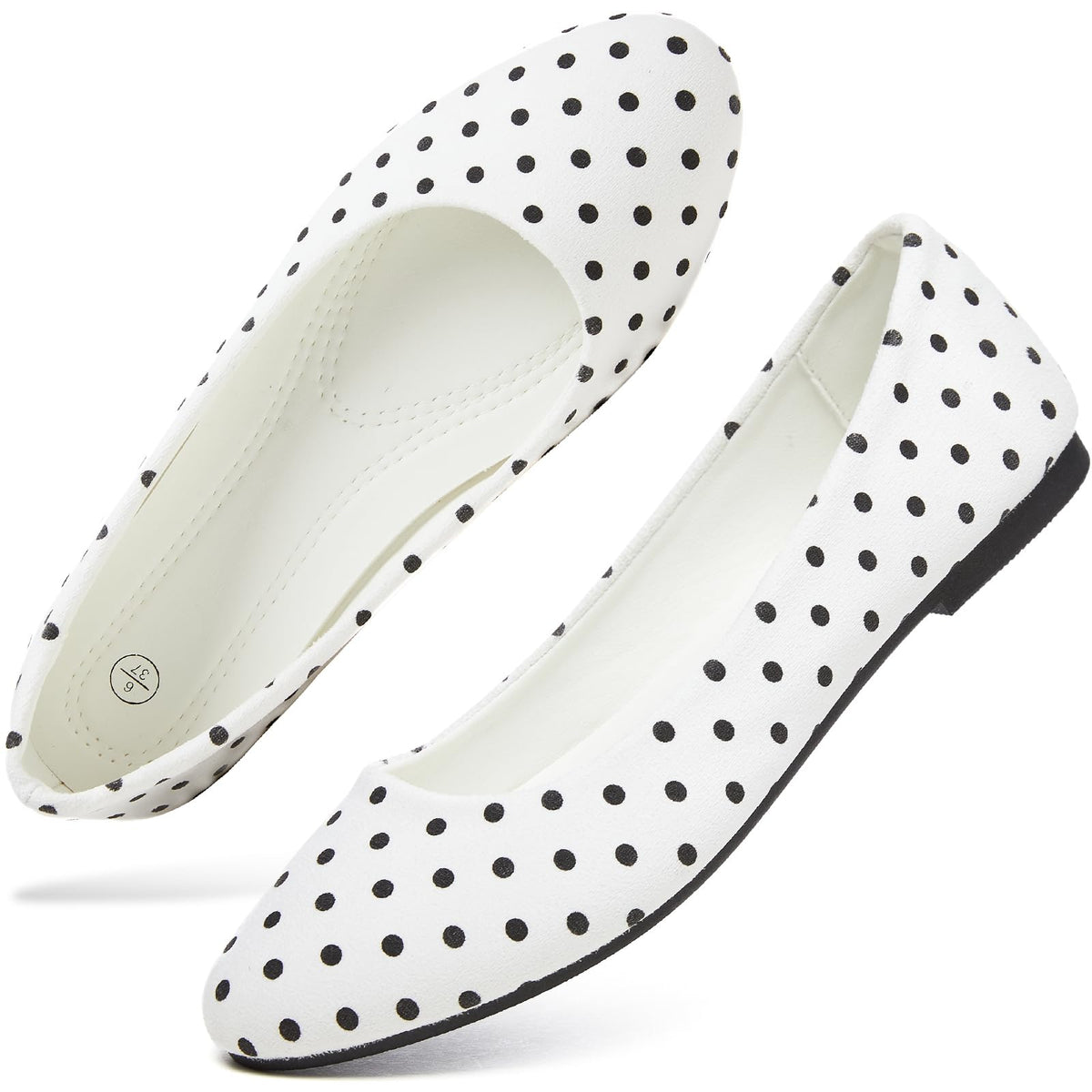 Hash Bubbie Women's Flats Shoes Ballet Flats Dress Shoes Comfortable PU Leather Slip on Shoes for Women