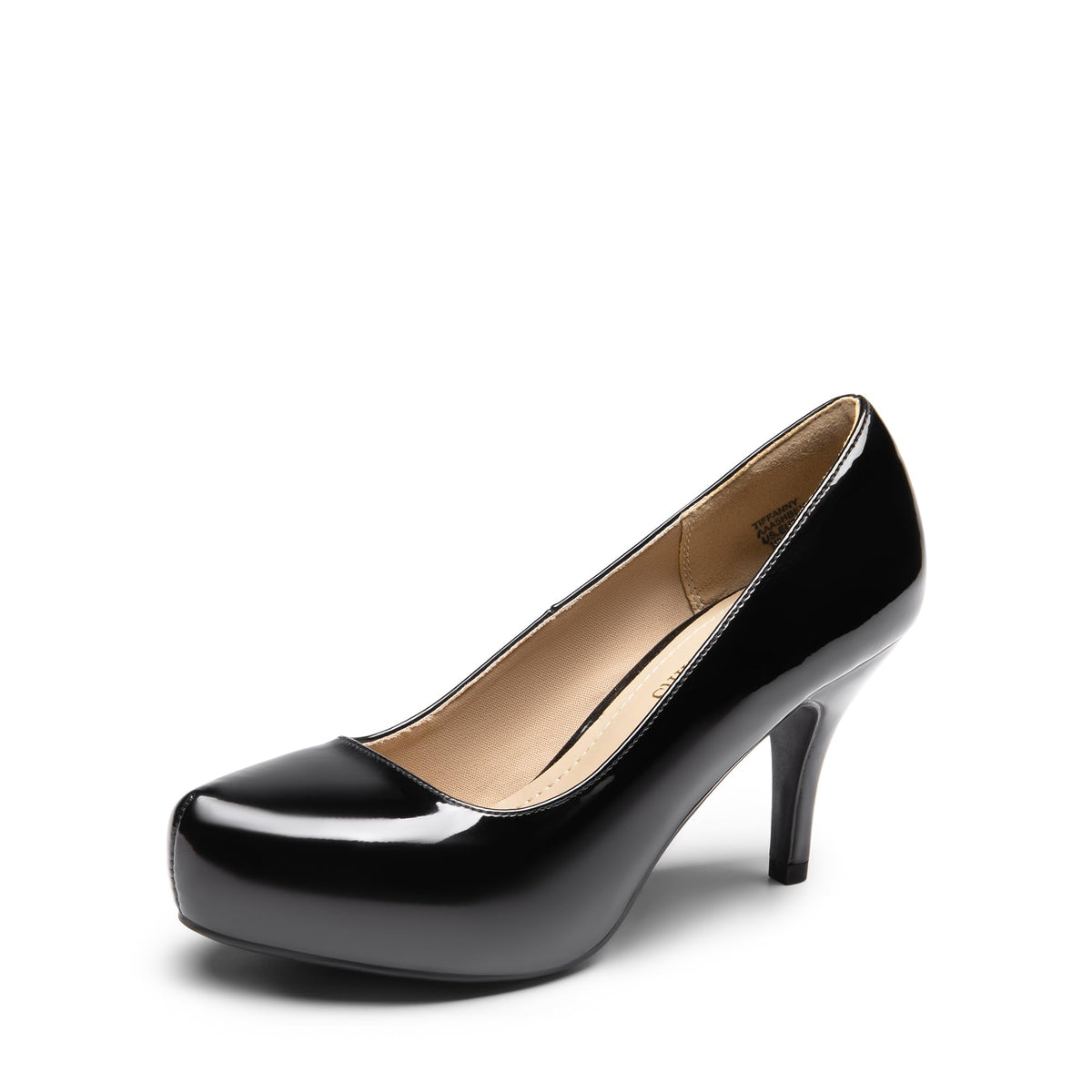 DREAM PAIRS Women's Low Platform Stiletto Heels Pumps | Classic Elegant Versatile Heels Dress Comfortable Closed Toe Pumps Shoes for Wedding Party Walking Brithday Work Office Daily