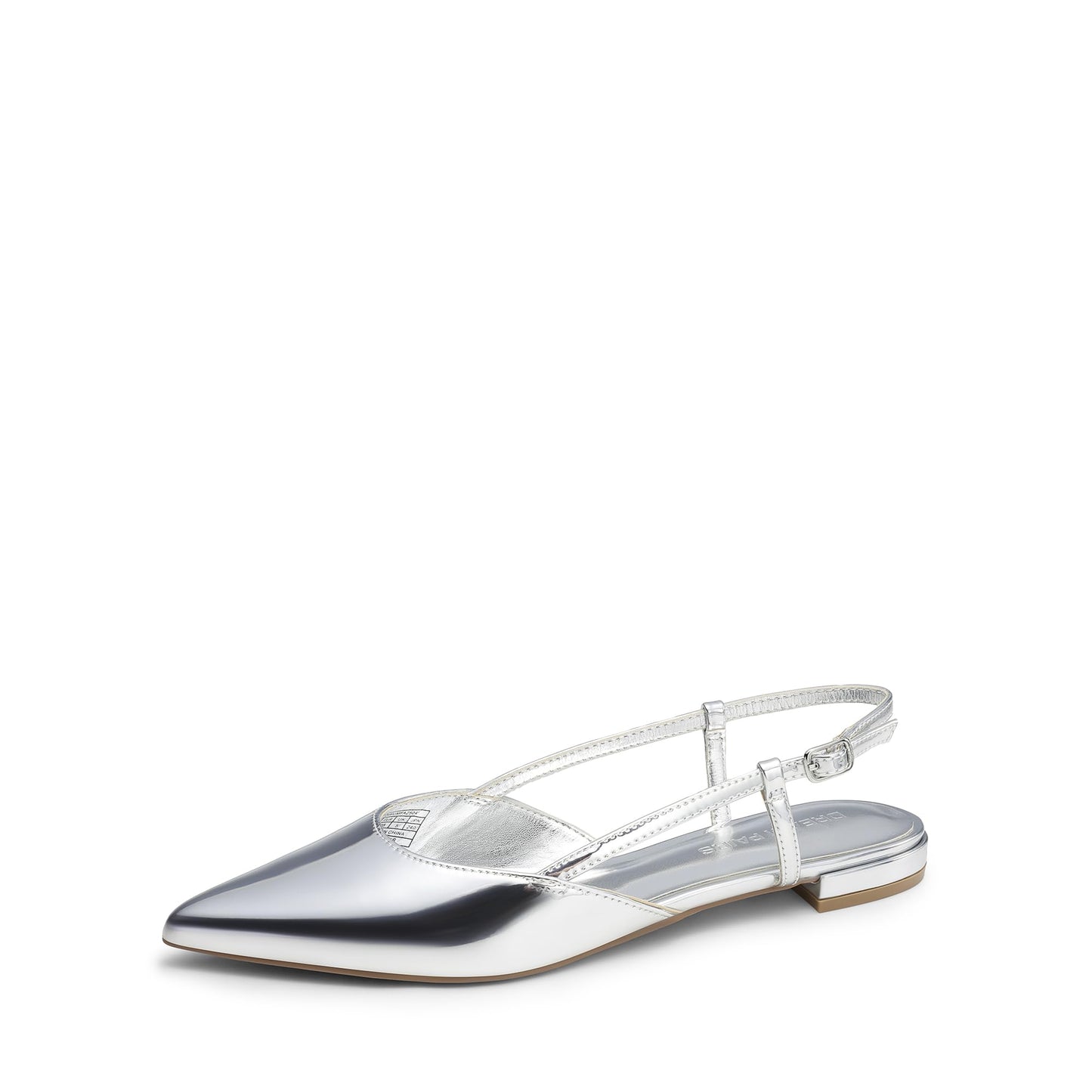 DREAM PAIRS Women's Slingback Dress Ballet Flats | Pointed Toe Flats, Buckle Strap, Classic Low Heel Dress Shoes for Casual Work Office Party