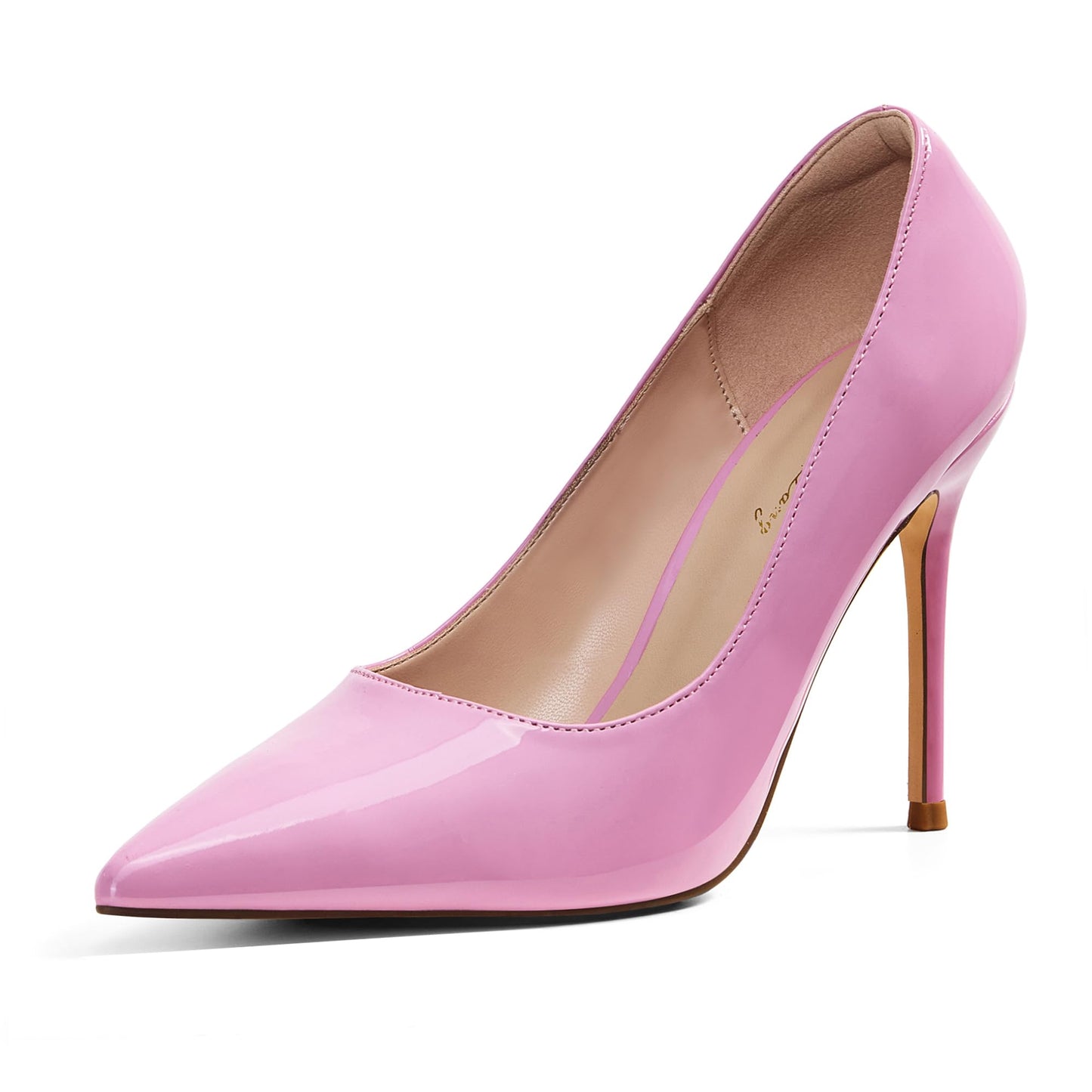 Elisabet Tang Women's High Heels Pumps Closed Pointed Toe Stiletto 4inch Heels Classic Office Special Dressy Wedding Pump Shoes