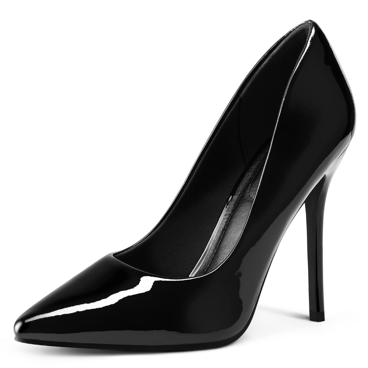 mysoft Women's High Heels Pumps Closed Pointed Toe Stiletto 4IN Dress Shoes | Slip on,Closed Toe Heels,Comfortable,Wedding,Dressy,Party,Formal,Office