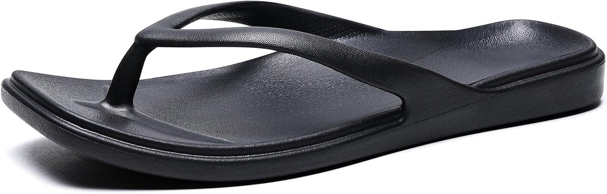 Arch Support Flip Flops for Women Square Toe Thong Sandals Comfortable Summer Beach Lightweight Flip Flops