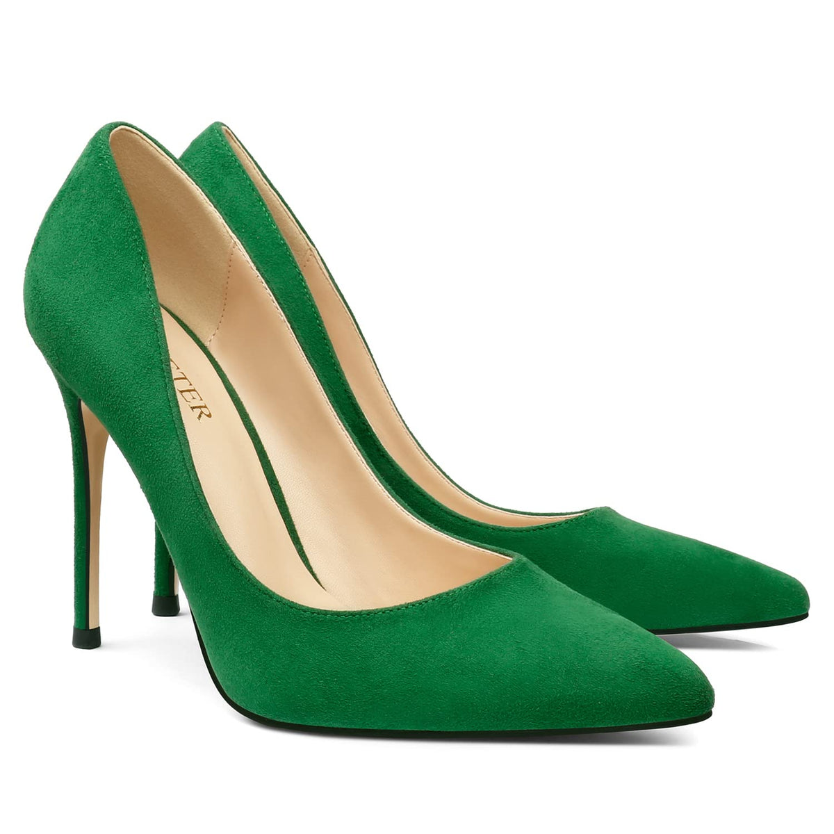 COLETER Women's 4 Inch Pumps Pointed Toe Dress Shoes Slip On Stiletto Pumps | Closed Toe Stiletto High Heel Pumps, Elegant Dress Heels for Business Casual, Formal, Evening Party