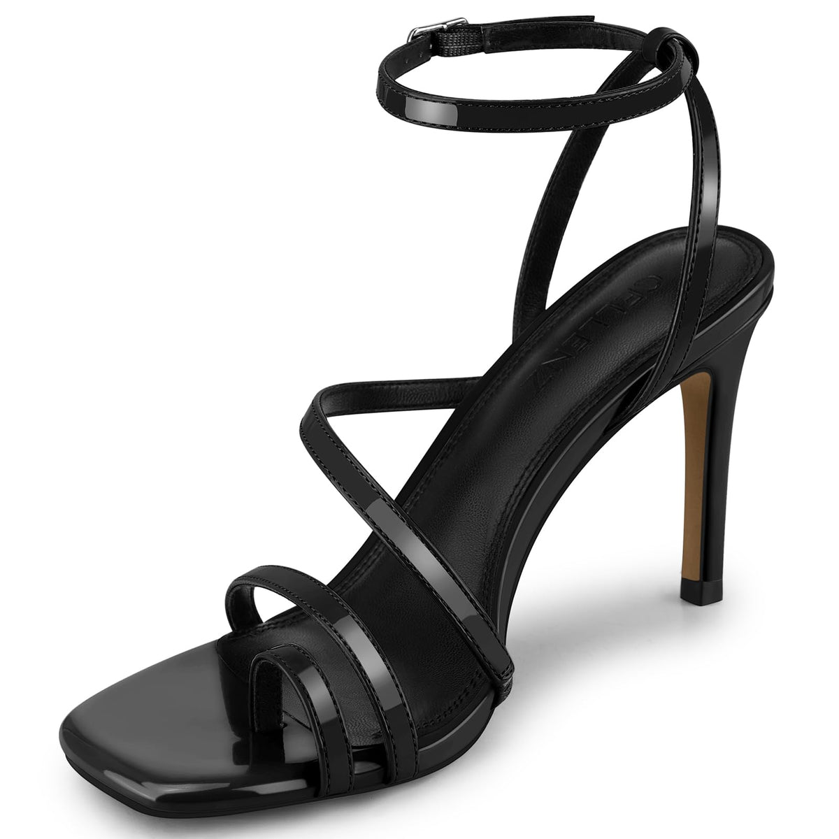 CELLENZ Strappy Women High Heels: Comfortable Open Toe Stiletto Heel Sandal | 3.9 inch Trendy Heel 2026 Dress Office Formal Graduation Shoes Sexy Prom Dance Wedding Pump Shoe