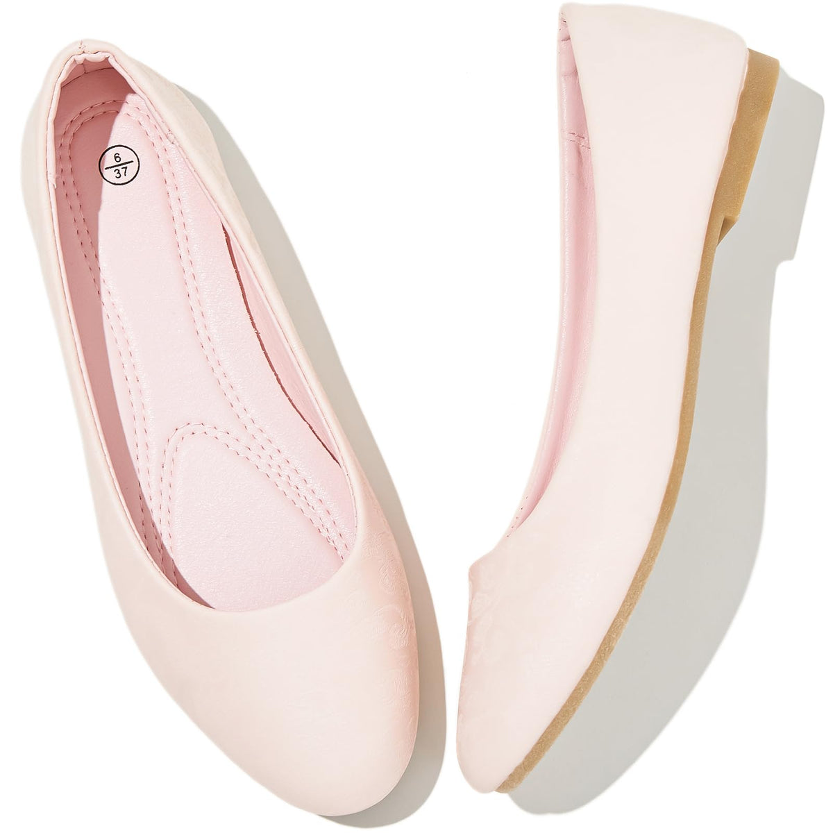 Women's Ballet Flats Shoes Dress Slip on Shoes | PU Leather Teacher Business Casual Loafers Non Slip Low Heel Dressy