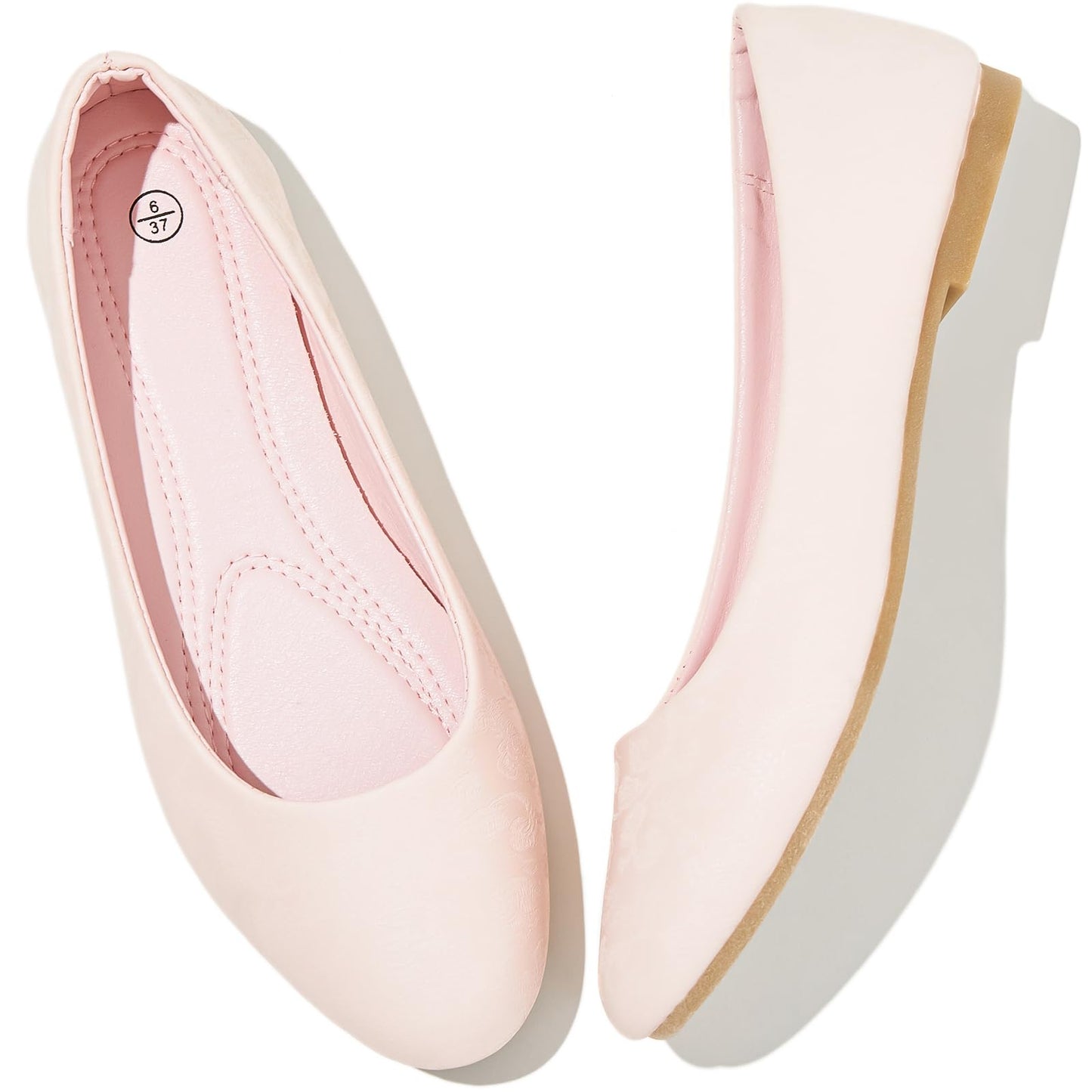 Women's Ballet Flats Shoes Dress Slip on Shoes | PU Leather Teacher Business Casual Loafers Non Slip Low Heel Dressy