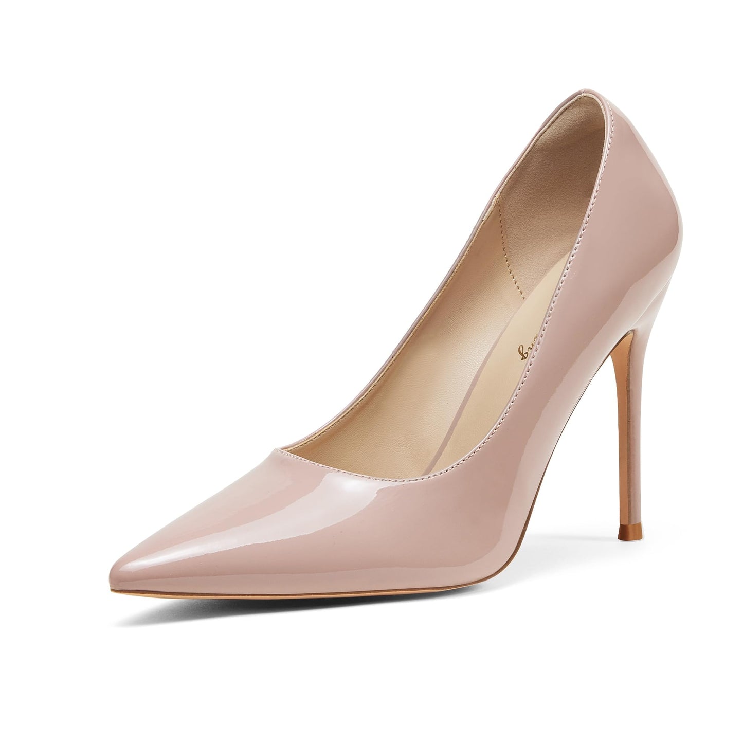 Elisabet Tang Women's High Heels Pumps Closed Pointed Toe Stiletto 4inch Heels Classic Office Special Dressy Wedding Pump Shoes