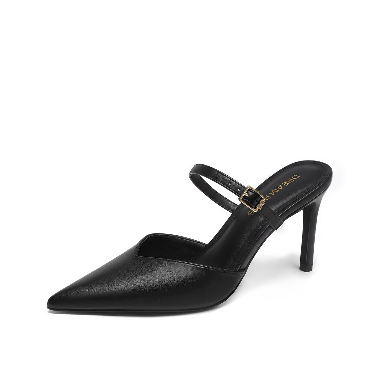 DREAM PAIRS Womens Closed Pointed Toe High Heels Mules | 3.34" Stiletto Women's Pumps Shoes Wedding Work Office Sexy Fashion Heels for Women