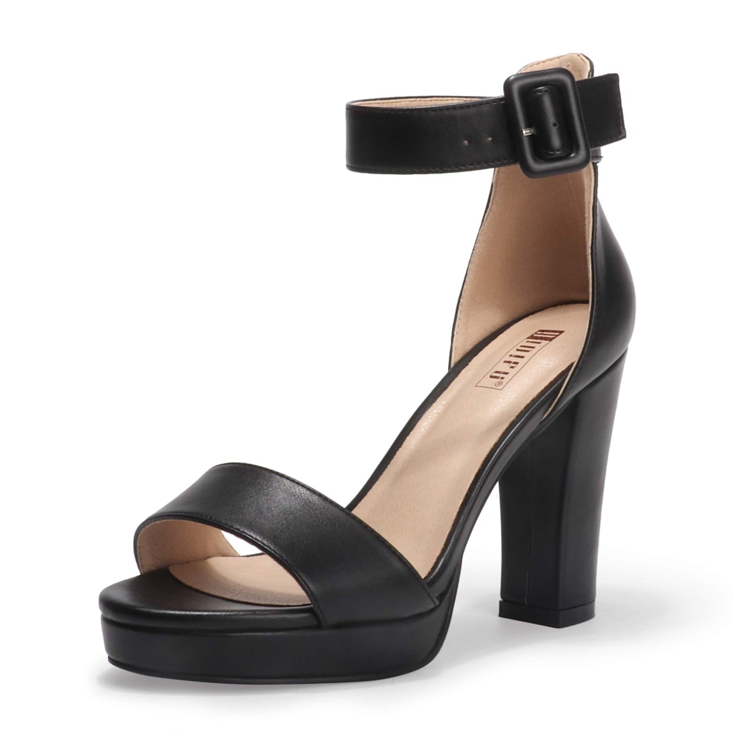 IDIFU Women's IN4 Platform Chunky High Heels | Ankle Strap Heeled Sandals Wedding Party Dress Shoes