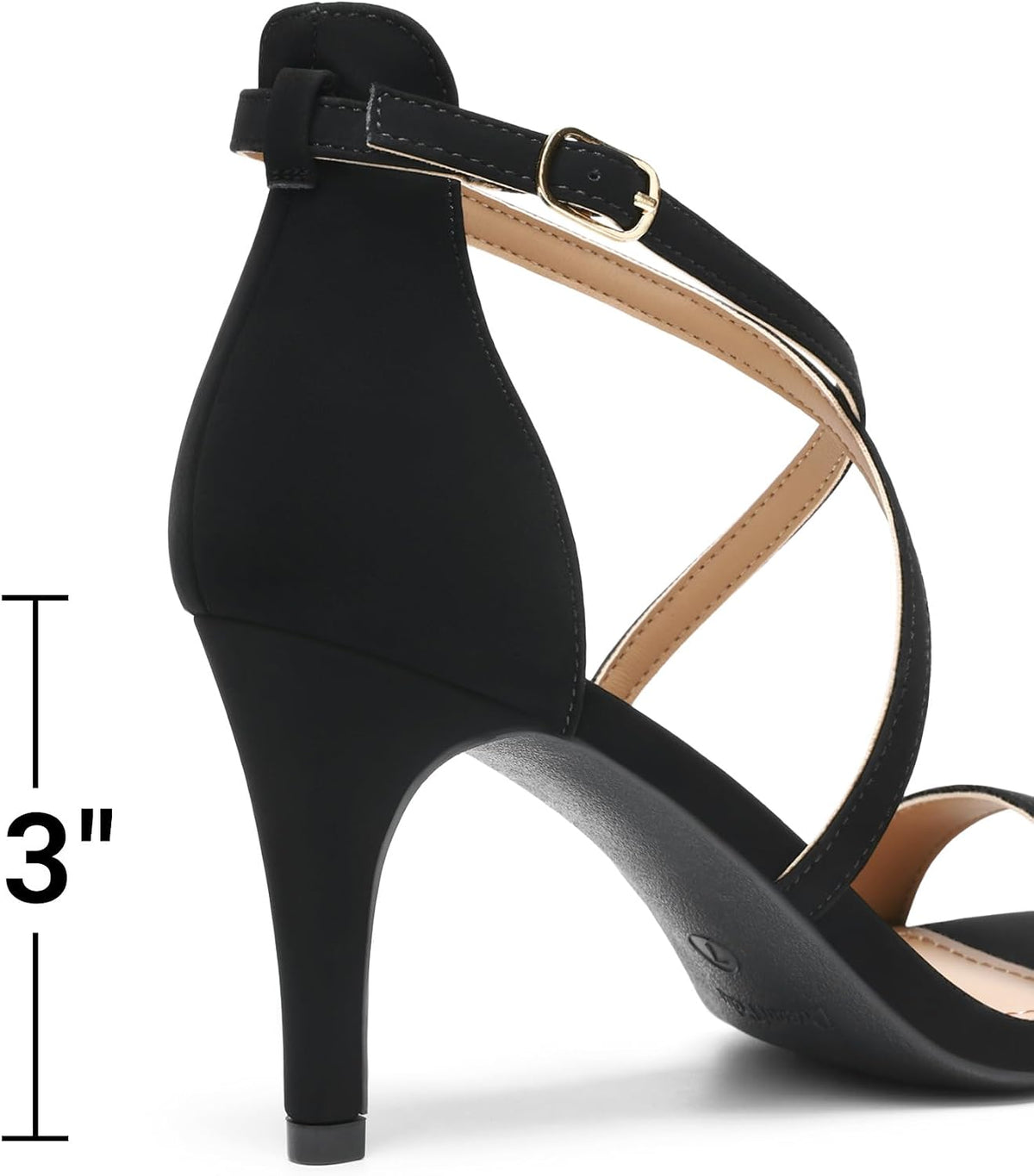 DREAM PAIRS Women Strappy Stiletto Dress Sandals | Strappy Stiletto High Heels,Open Toe Rhinestone Wedding Dress Shoes,Cushioned Insole,for Party Wedding