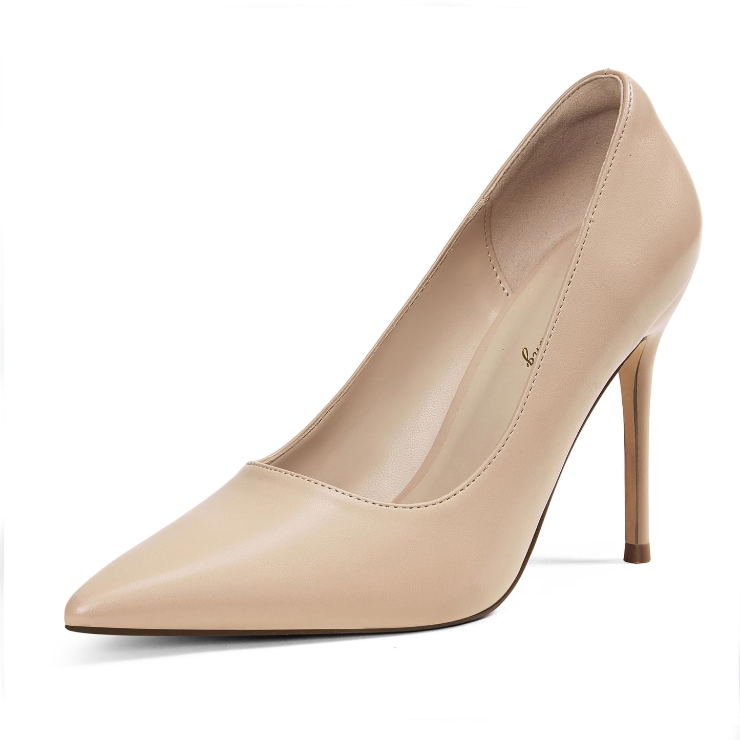 Elisabet Tang Women's High Heels Pumps Closed Pointed Toe Stiletto 4inch Heels Classic Office Special Dressy Wedding Pump Shoes