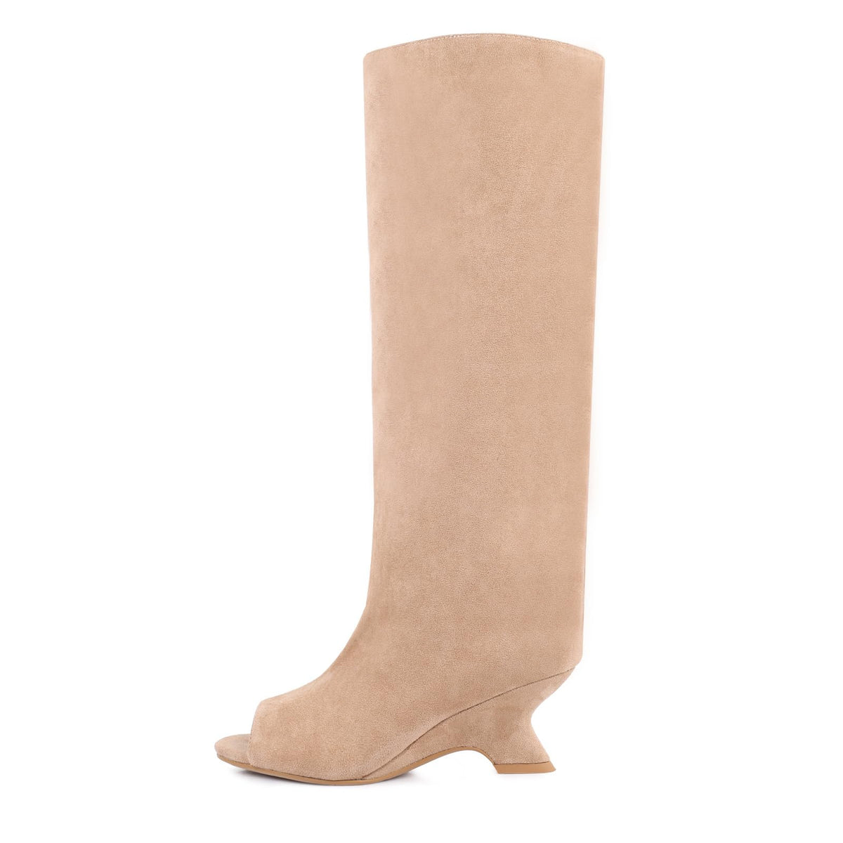 FancyQueen Platform Knee High Heels for Women, Gladiator Open Toe Summer Boots Black Heels Sandal, Sexy Style Casual for Party