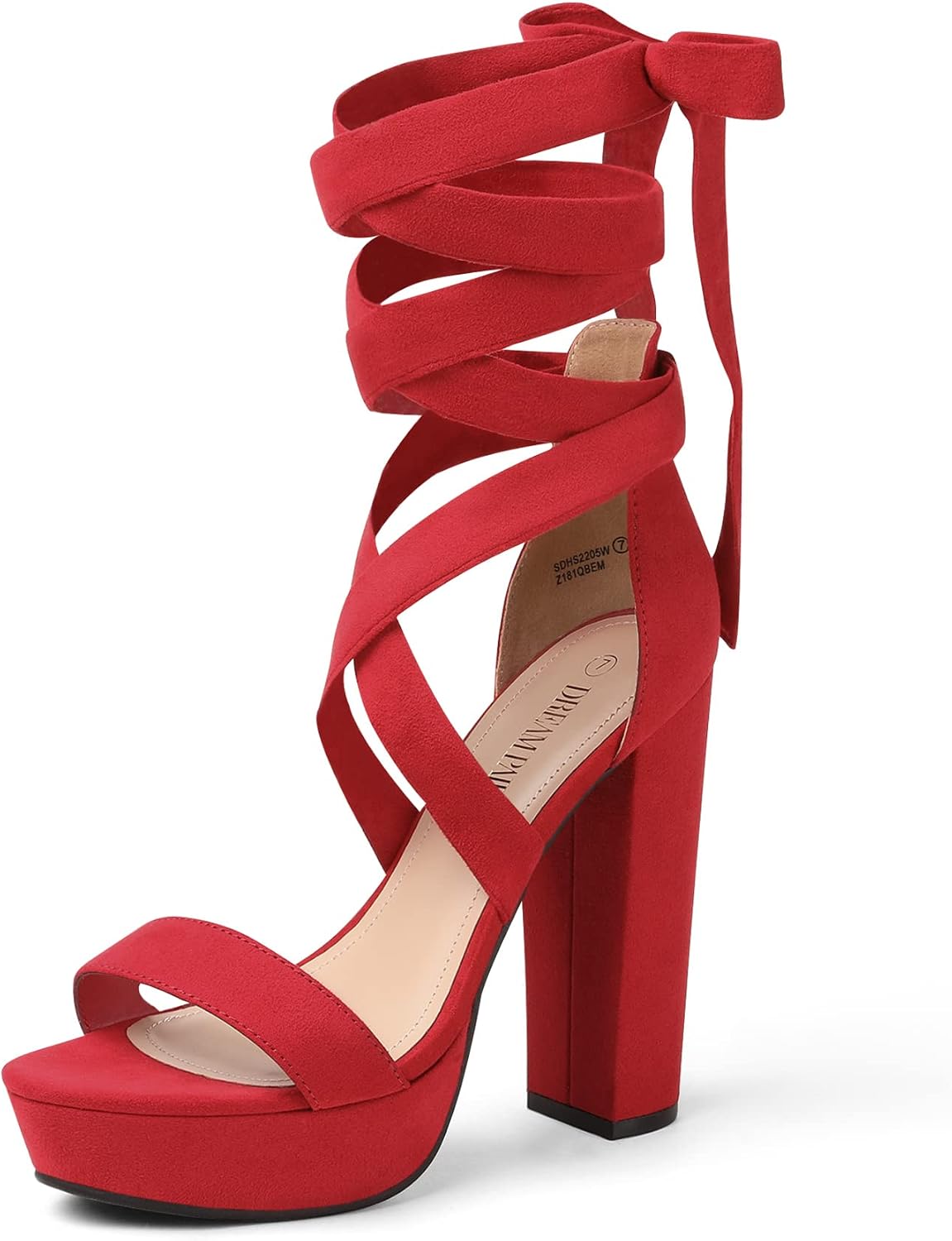 DREAM PAIRS Women's Sexy Platform High Heels | Women Strappy Gladiator Open Toe Heels Dressy Pumps Sandals, Platform Chunky 5.12in Heels elegant shoes