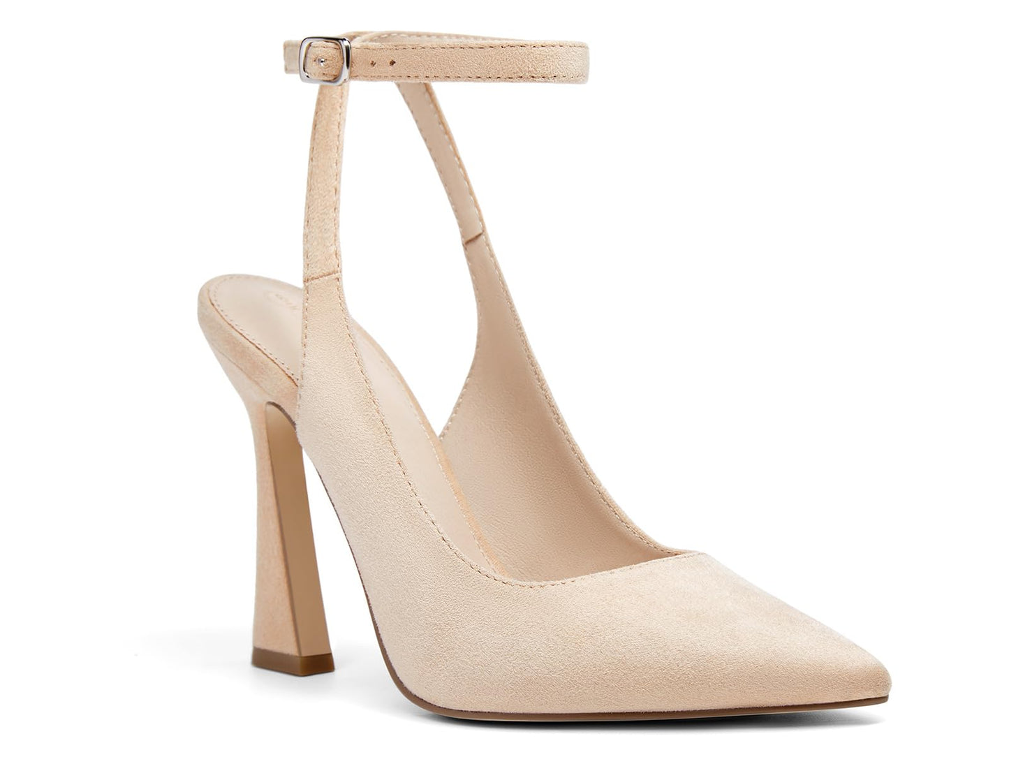 Womens Closed Toe Ankle Strap Heels Pointed Toe Pumps Shoes Slingback High Heel Wedding Dress Shoes