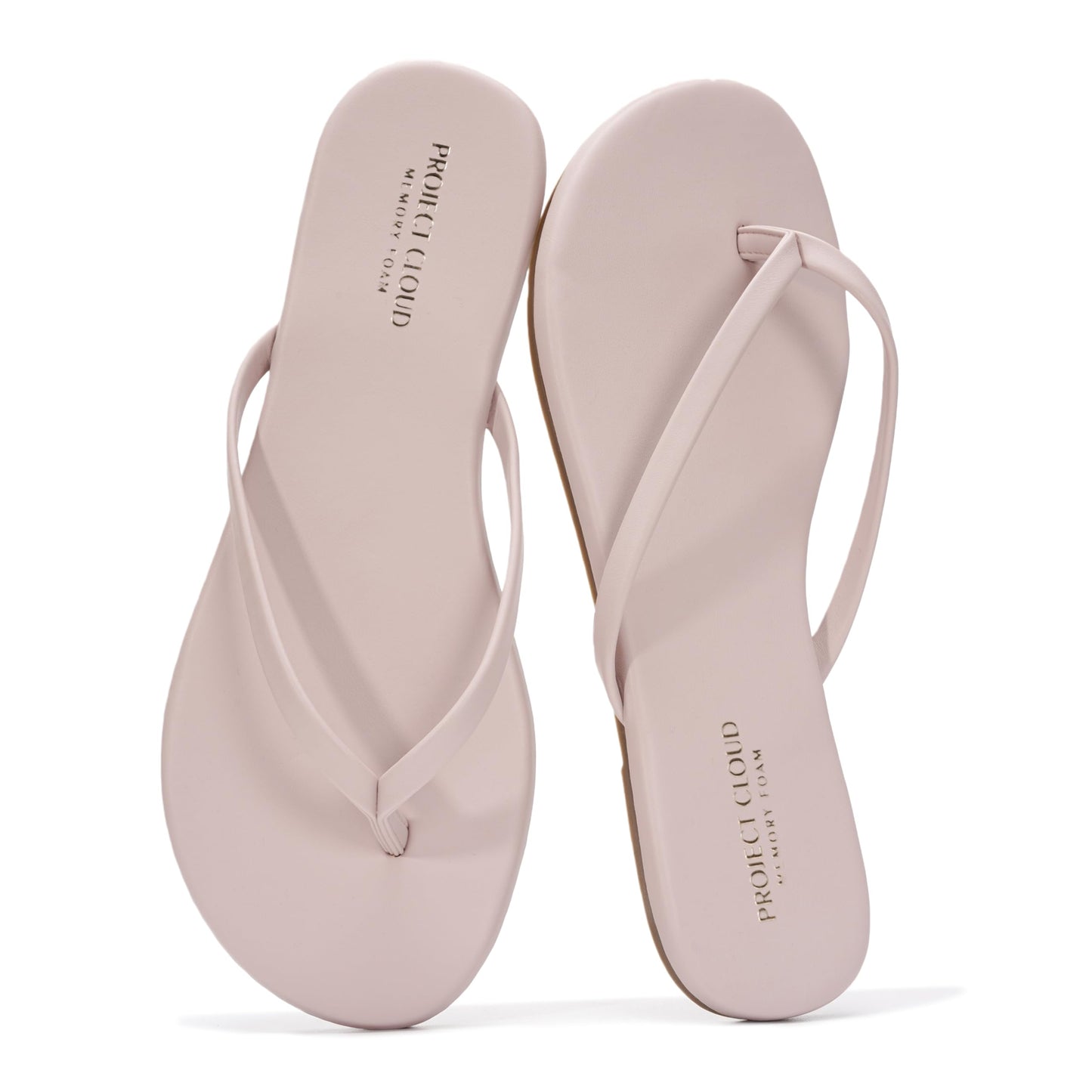 Project Cloud Flip Flops for Women Memory Foam Flats Sandals (Foundations) | Lightweight and Durable Non-Slip SoleWomens Sandals - Beach Essentials Womens Flat Sandals for Everyday Comfort Daily Wear