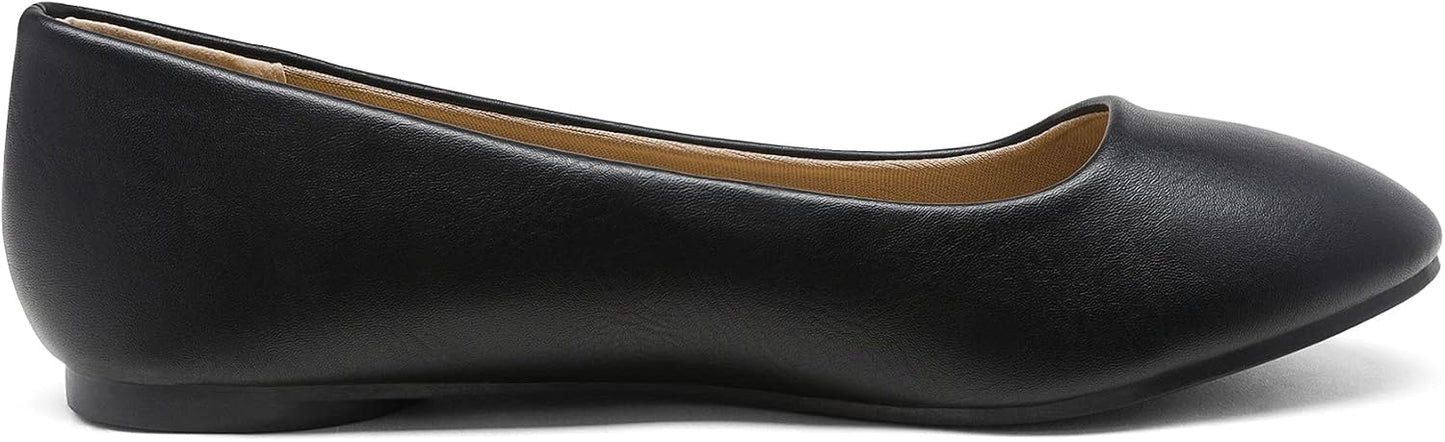 DREAM PAIRS Women's Ballet Flats Shoes | Dressy Comfortable Round Toe Slip on Ballerina Flats,Suitable for Daily Wedding Work Office Business Walking Shoes