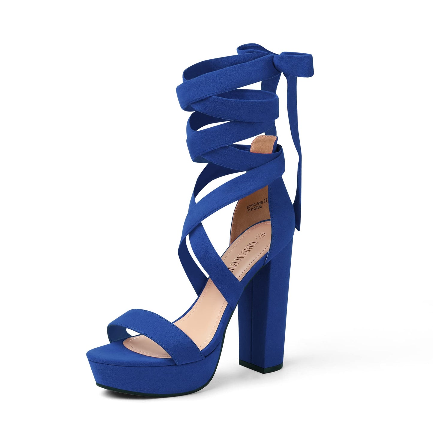 DREAM PAIRS Women's Sexy Platform High Heels | Women Strappy Gladiator Open Toe Heels Dressy Pumps Sandals, Platform Chunky 5.12in Heels elegant shoes