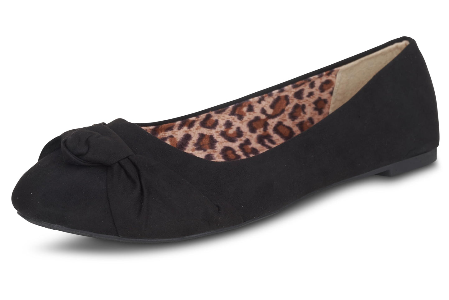 Epic Step Ballet Flats for Women, Comfortable Slip on Faux Suede Round Toe, Ballerina Dressy Flat Shoes