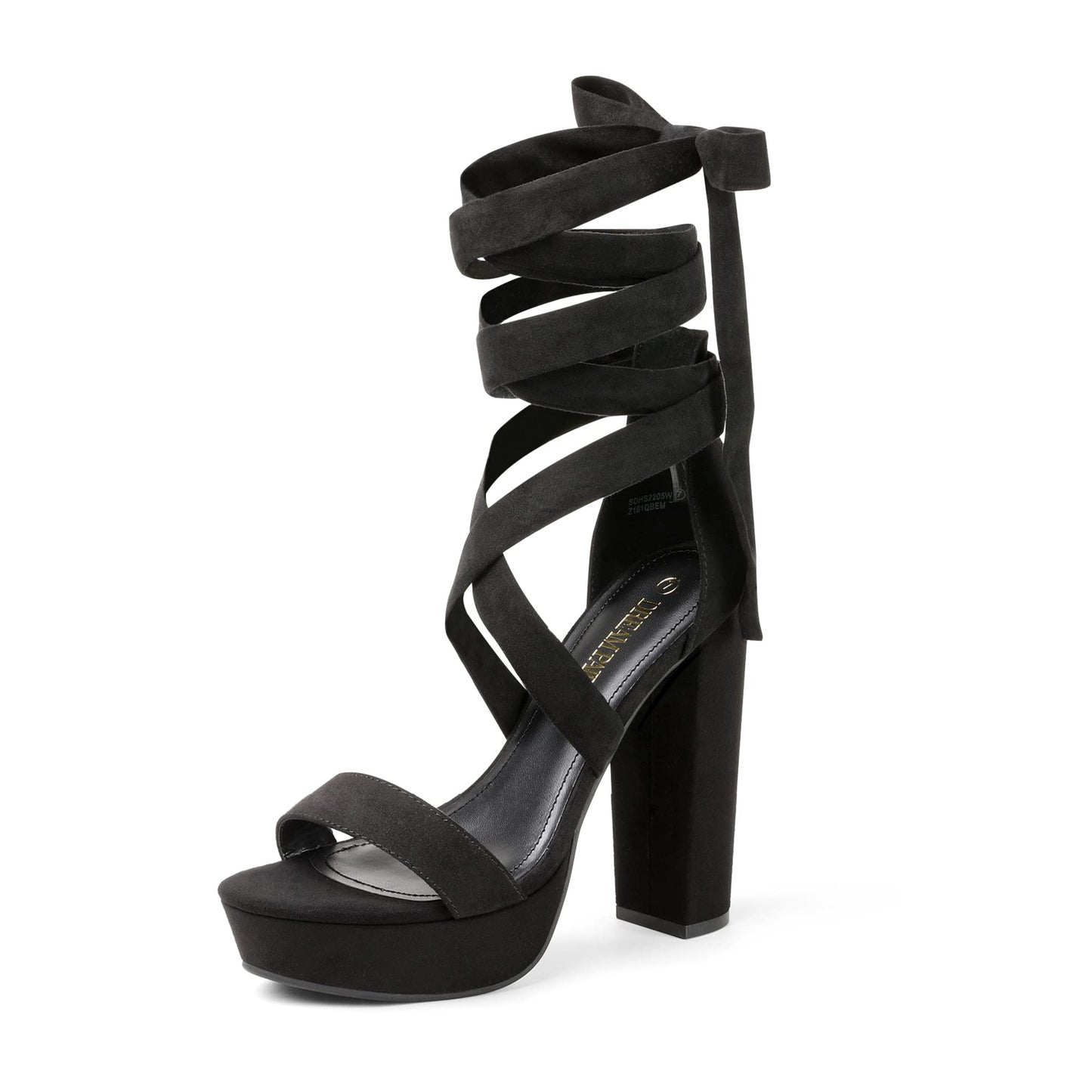 DREAM PAIRS Women's Sexy Platform High Heels | Women Strappy Gladiator Open Toe Heels Dressy Pumps Sandals, Platform Chunky 5.12in Heels elegant shoes