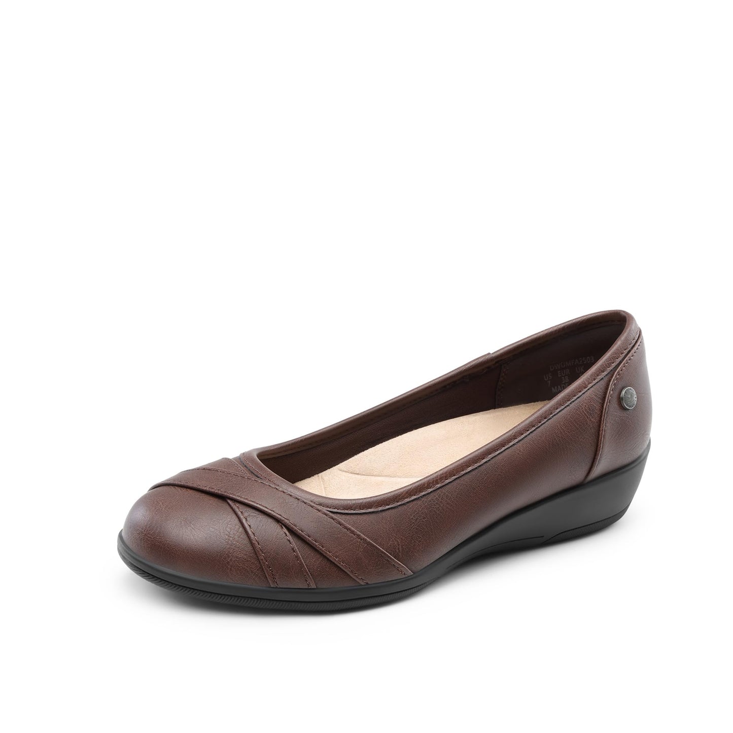 DREAM PAIRS Women's Ballet Flats Work Dress Shoes | Comfortable Office Dress Round Toe Shoes,Lightweight and Flexible for long standing,shopping