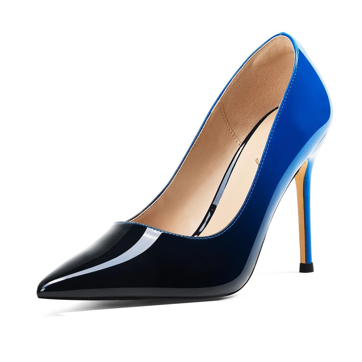 Elisabet Tang Women's High Heels Pumps Closed Pointed Toe Stiletto 4inch Heels Classic Office Special Dressy Wedding Pump Shoes