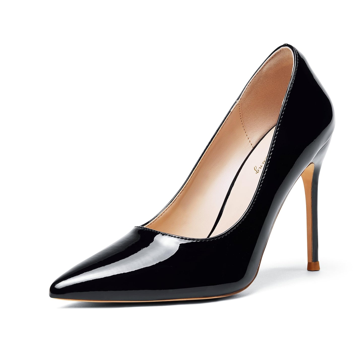 Elisabet Tang Women's High Heels Pumps Closed Pointed Toe Stiletto 4inch Heels Classic Office Special Dressy Wedding Pump Shoes